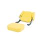 Super Deluxe Yellow Vinyl Tractor Seat fits John Deere 