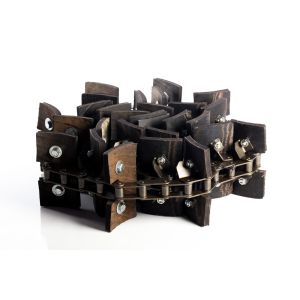 AH87747 Rubber Paddle Combine Clean Grain Elevator Chain fits John Deere