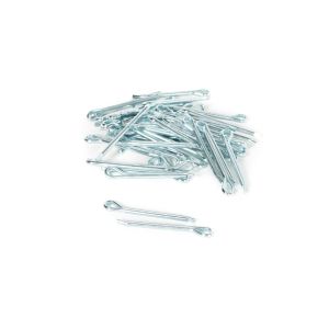 Hammerlock Cotter Pin, Steel, Zinc Finish, 0.203" Head Diameter, 3/16 x 2"