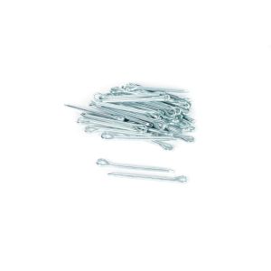 Hammerlock Cotter Pin, Steel, Zinc Finish, 0.203" Head Diameter, 3/16 x 2-1/2"