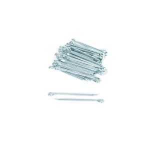 Hammerlock Cotter Pin, Steel, Zinc Finish, 0.203" Head Diameter, 3/16 x 3"