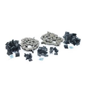461800 - 360 YIELD SAVER Corn Head Gathering Brush Chain Kit fits John Deere